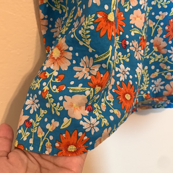 Loft Floral Button Blouse - Picture 6 of 7